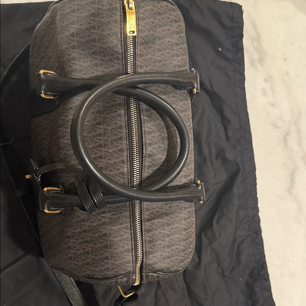 Saint Laurent Black and Brown Bag